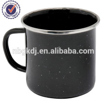 tasse de joyshaker émail noir fabriqué en Chine